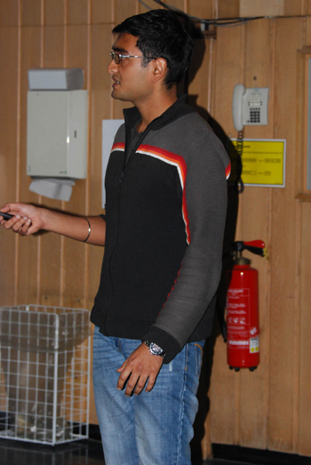 Sameer Singh, Jülich, presented his NMR data on the interaction between human CD4 and the HIV-1 protein VpU. 