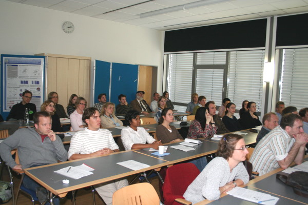 Postdocs, diploma and graduate students got detailed insights into the current research projects of the groups participating in the network.